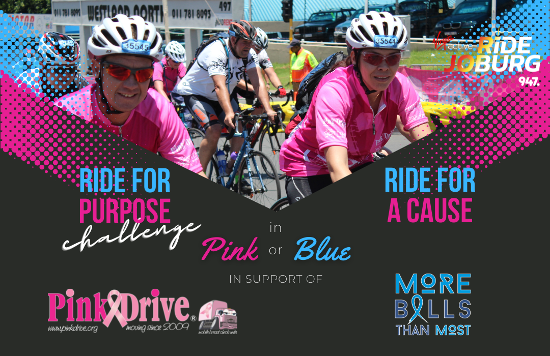 Ride for PinkDrive or MBTM in the Virgin Active 947 Ride Joburg 2023