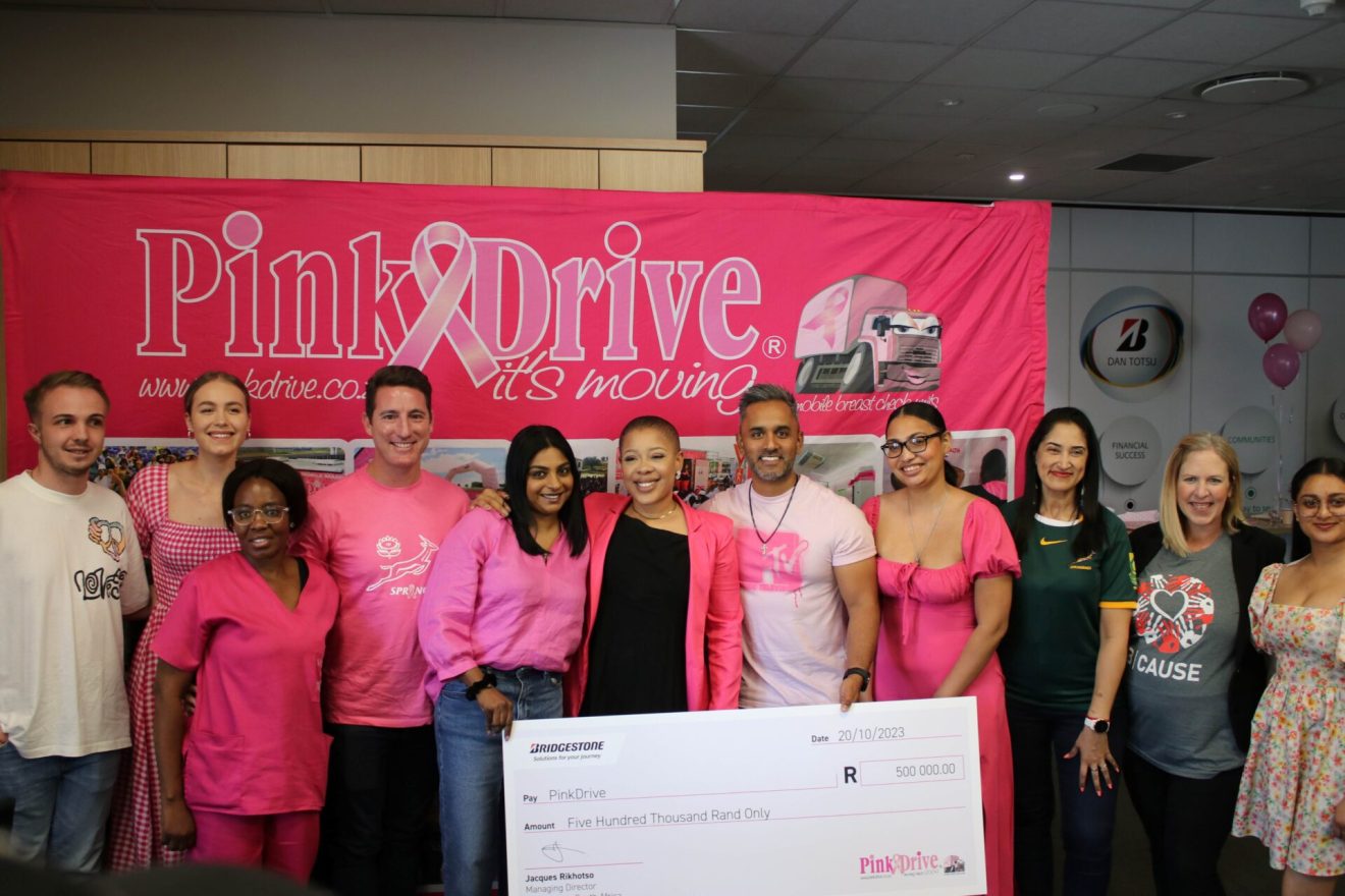Bridgestone continues support of Pink Drive with R500 000 donation