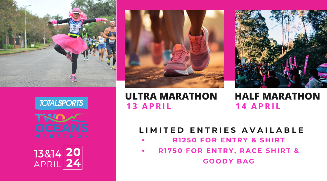 Run for PinkDrive in the TotalSports Two Oceans Marathon 2024